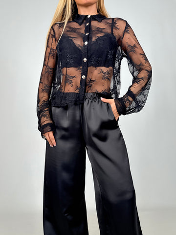 Camicia Organza in Pizzo